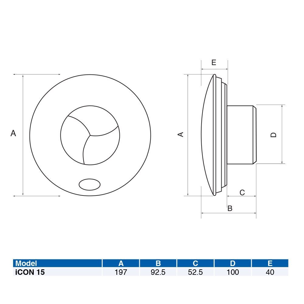 Вентилятор накладной Airflow iCON ECO 15