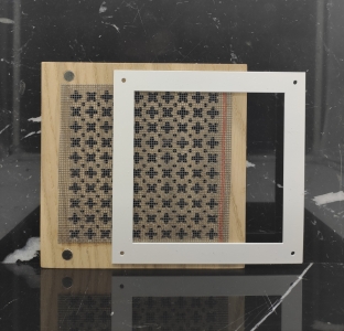 Решетка декоративная деревянная на магнитах Пересвет К-19 200х200мм